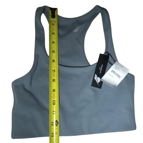 FUNDAMENTAL COAST slate blue wirefree workout yoga racerback bra size XS NWT